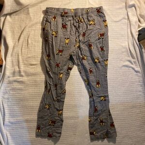 Sonoma Gray Sweatpants with Bear Print